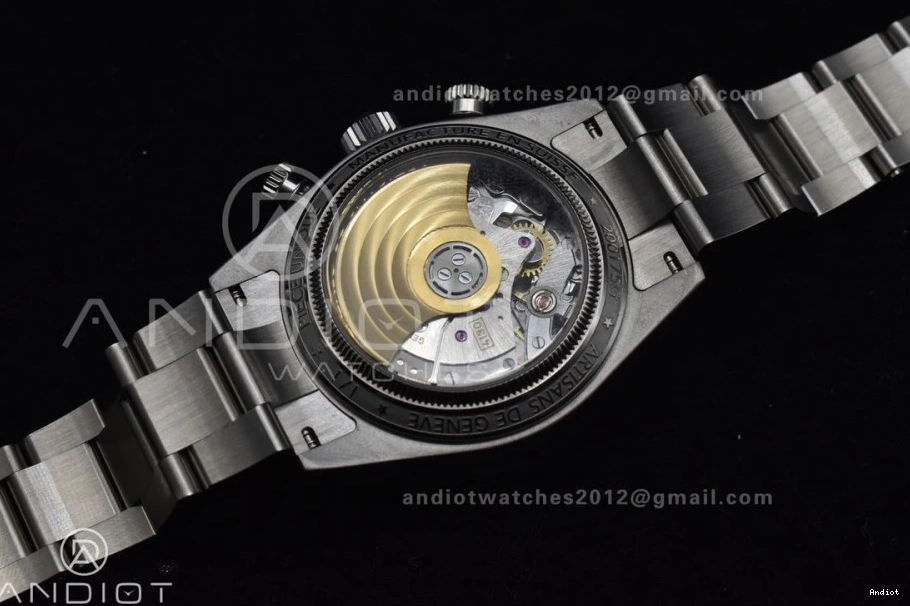 SS SS Black Best White Bracelet on ADGF Dial Daytona A7750 Edition 0414